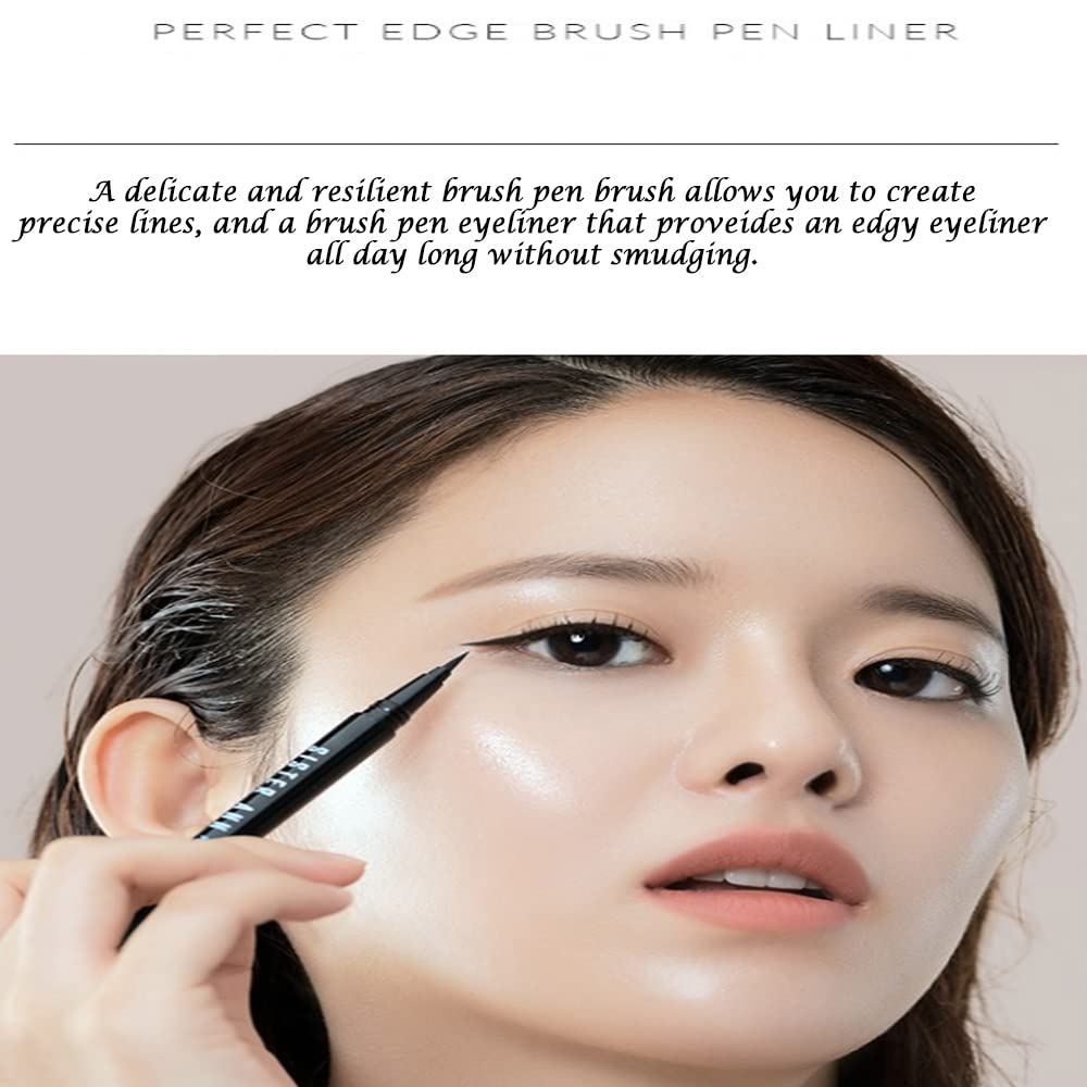 Perfect Edge Brush Pen Liner / Pen Eyeliner (Edge Black)