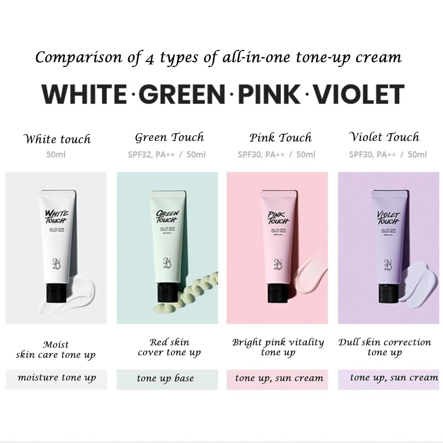 S2ND All In One Tone up Cream SPF32 Korean Cosmetic, Anti-aging Sun Cream
