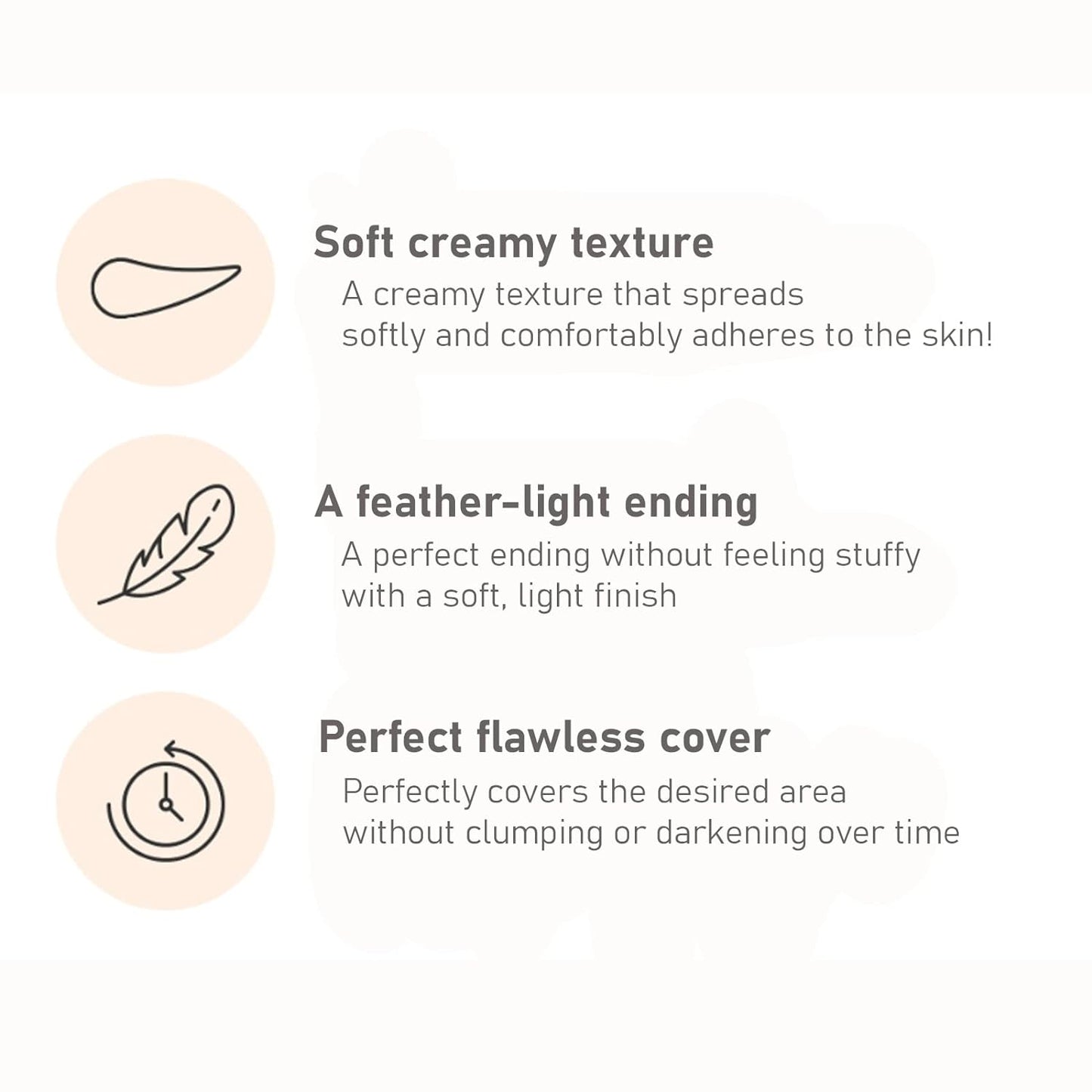 Perfect Cover Concealer Soft Light Finish Wrinkle Improvement Skin Correction and Cover Blemishes