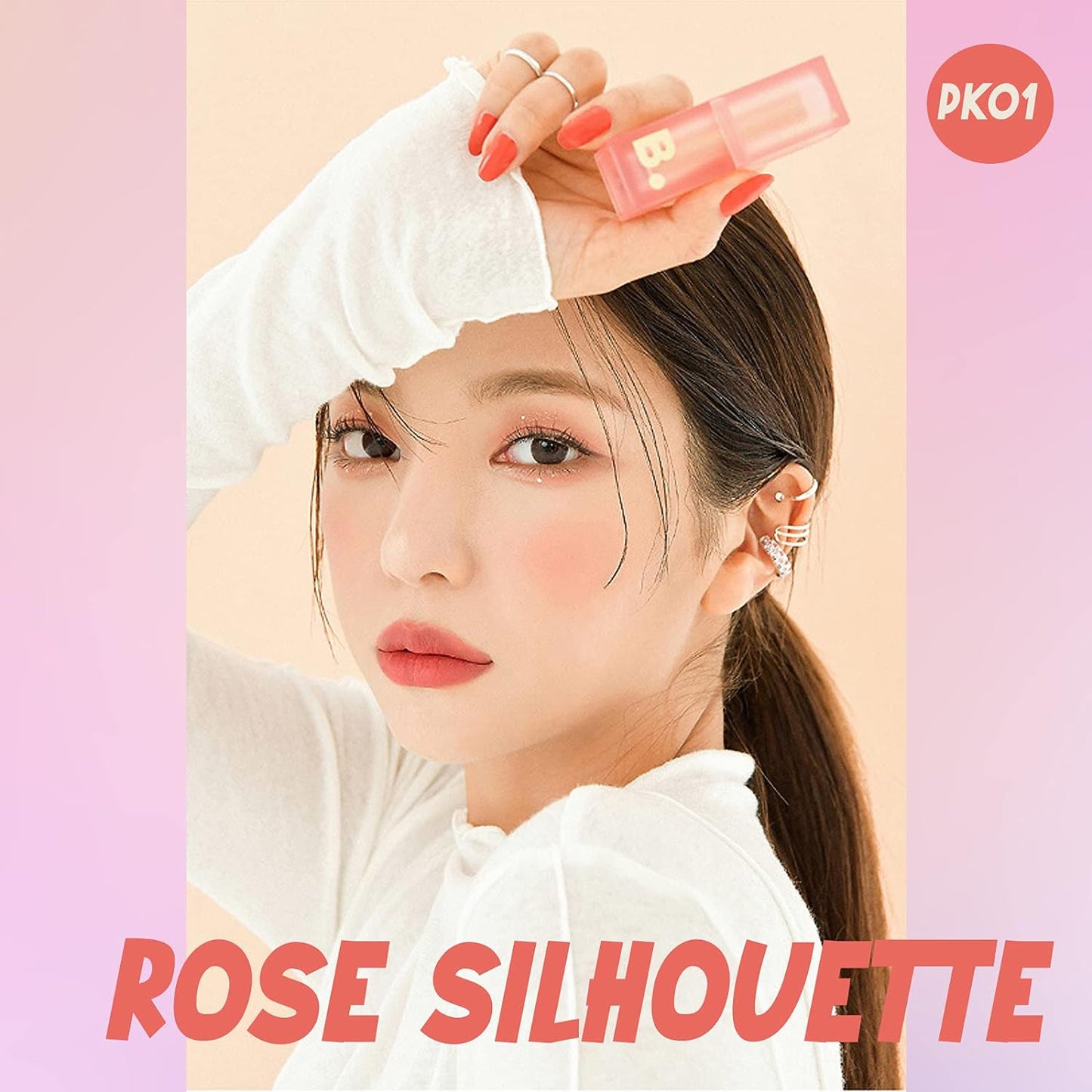 Velvet Blood Veil Lipstick 3.7g | Korean Lipstick / See-through Color / Filter Lipstick (Rose Silhouette PK01)