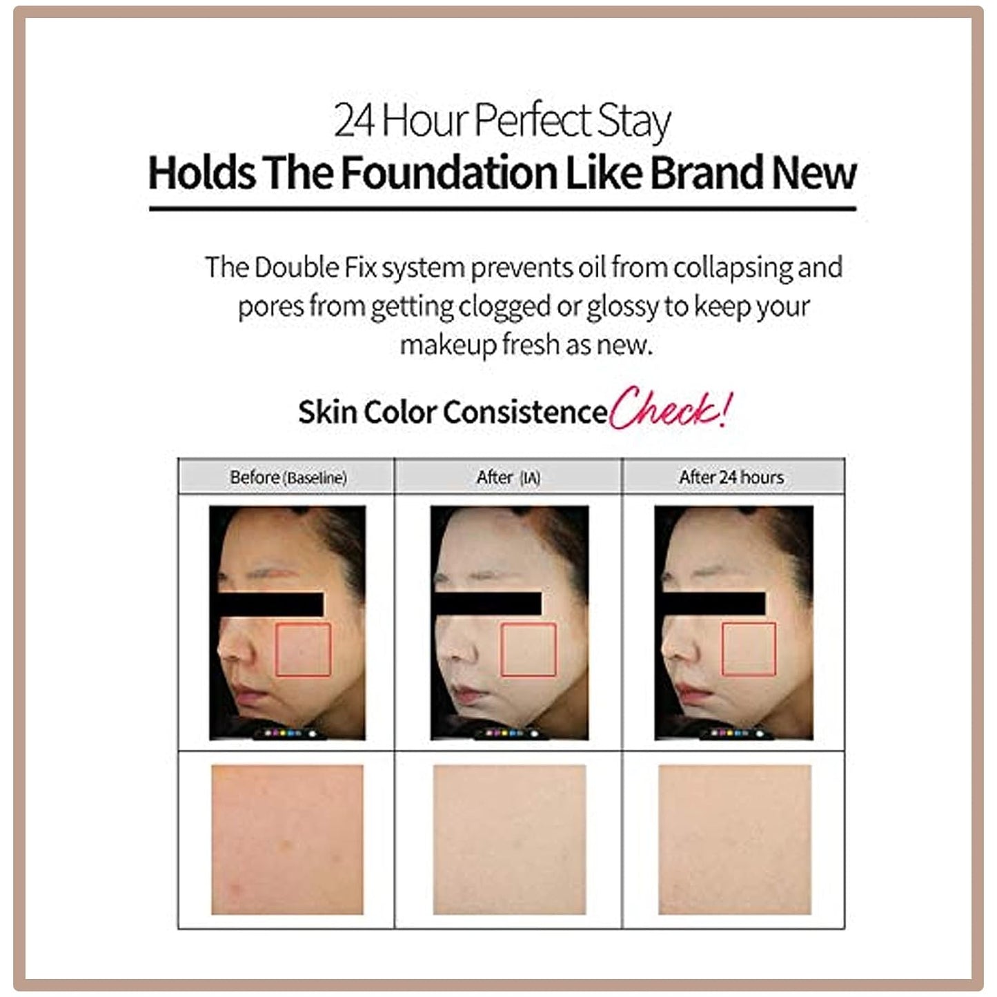 ETUDE HOUSE Double Lasting Foundation, SPF35/ PA++, High Coverage Weightless Foundation, 24-Hours Lasting Double Cover