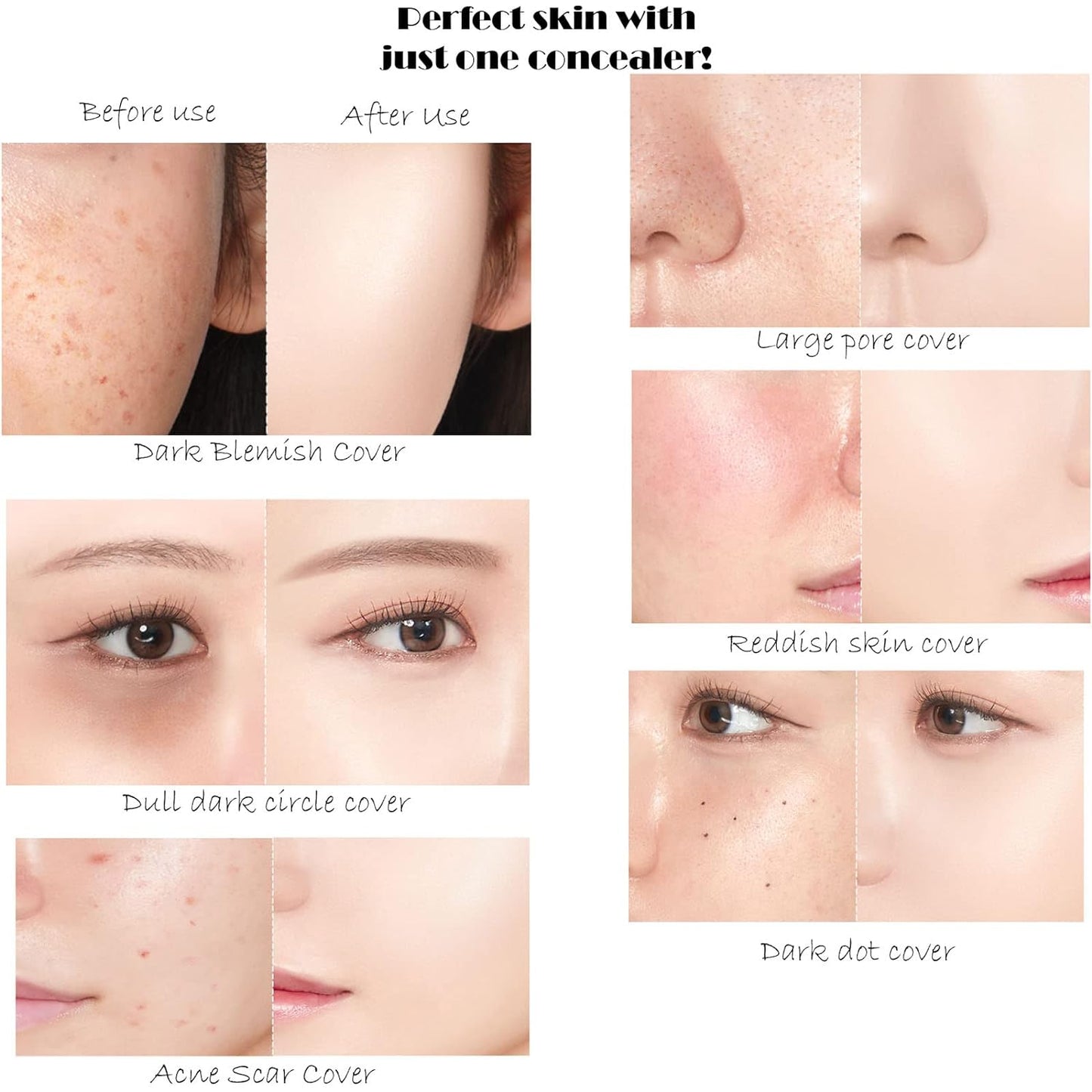 Merythod Reel Cover Concealer | Trouble Dark Circles Beard Lip Blemish Cover