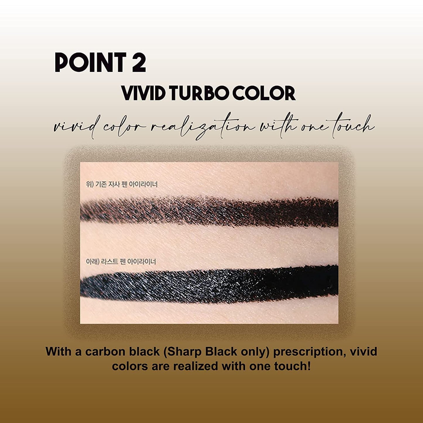 Bbia Last Pen Eyeliner Tattoo Cosmetics, Natural Looking Brows, Waterproof Ink
