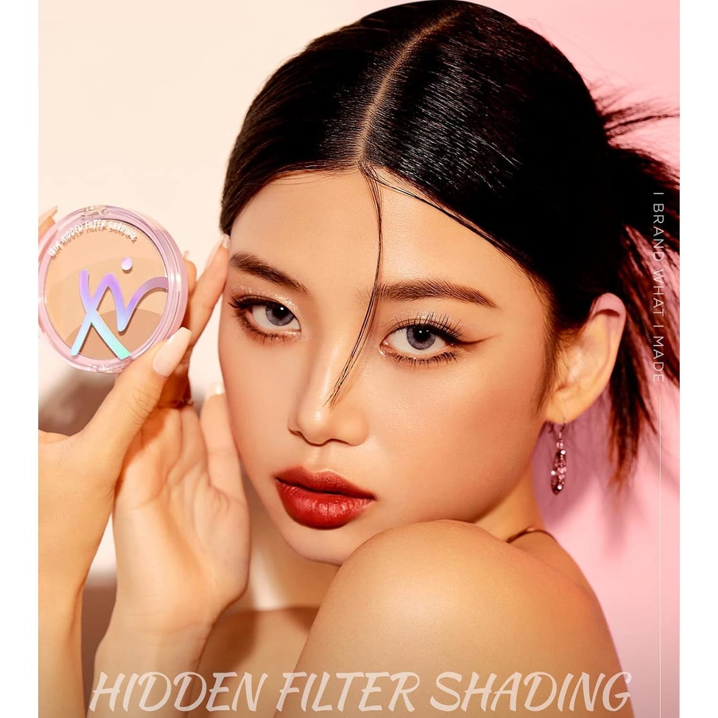 Hidden Filter Shading Face Illuminator Makeup Long Lasting Contour Neutral Beige, Hazel brown, Dark Brown