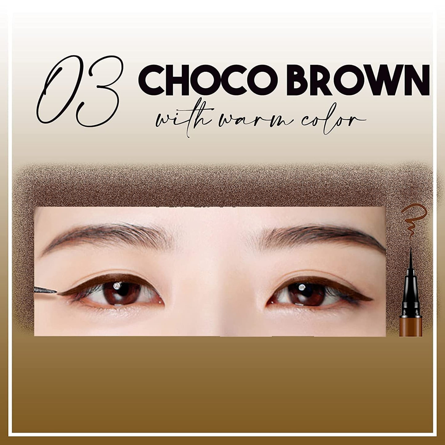 Bbia Last Pen Eyeliner Tattoo Cosmetics, Natural Looking Brows, Waterproof Ink