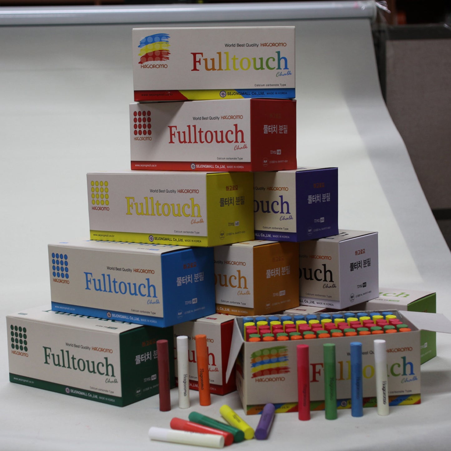Fulltouch Yellow Green Chalk 72pcs