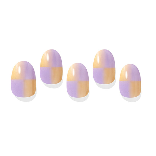 M'avenir (Lavender Ombre Nails) 32pcs 18 Simple 14 Style Nail Art Pattern Sticker Set Semicure Nail