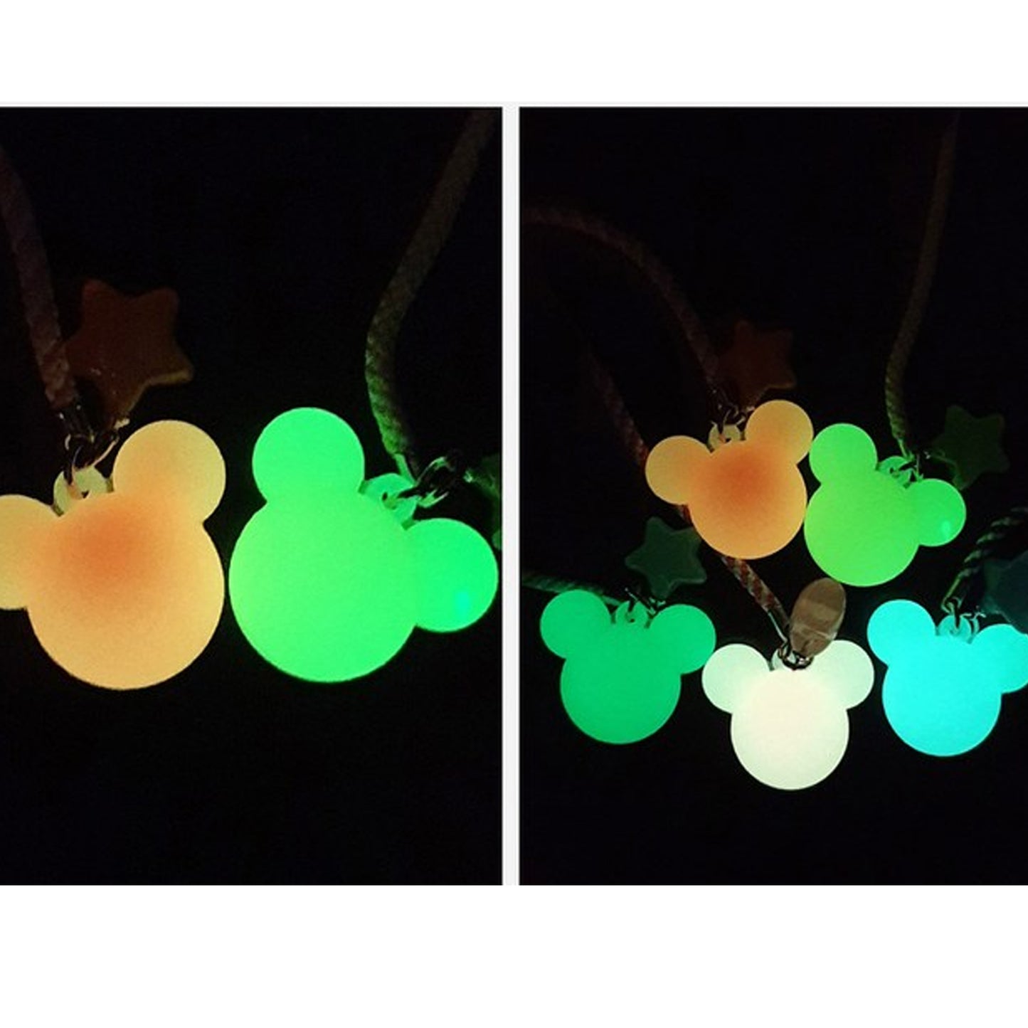 Luminous Bear Golf tee Holder Set of 5 Golf tee Hanger Gift Set Golf Supplies Night Round