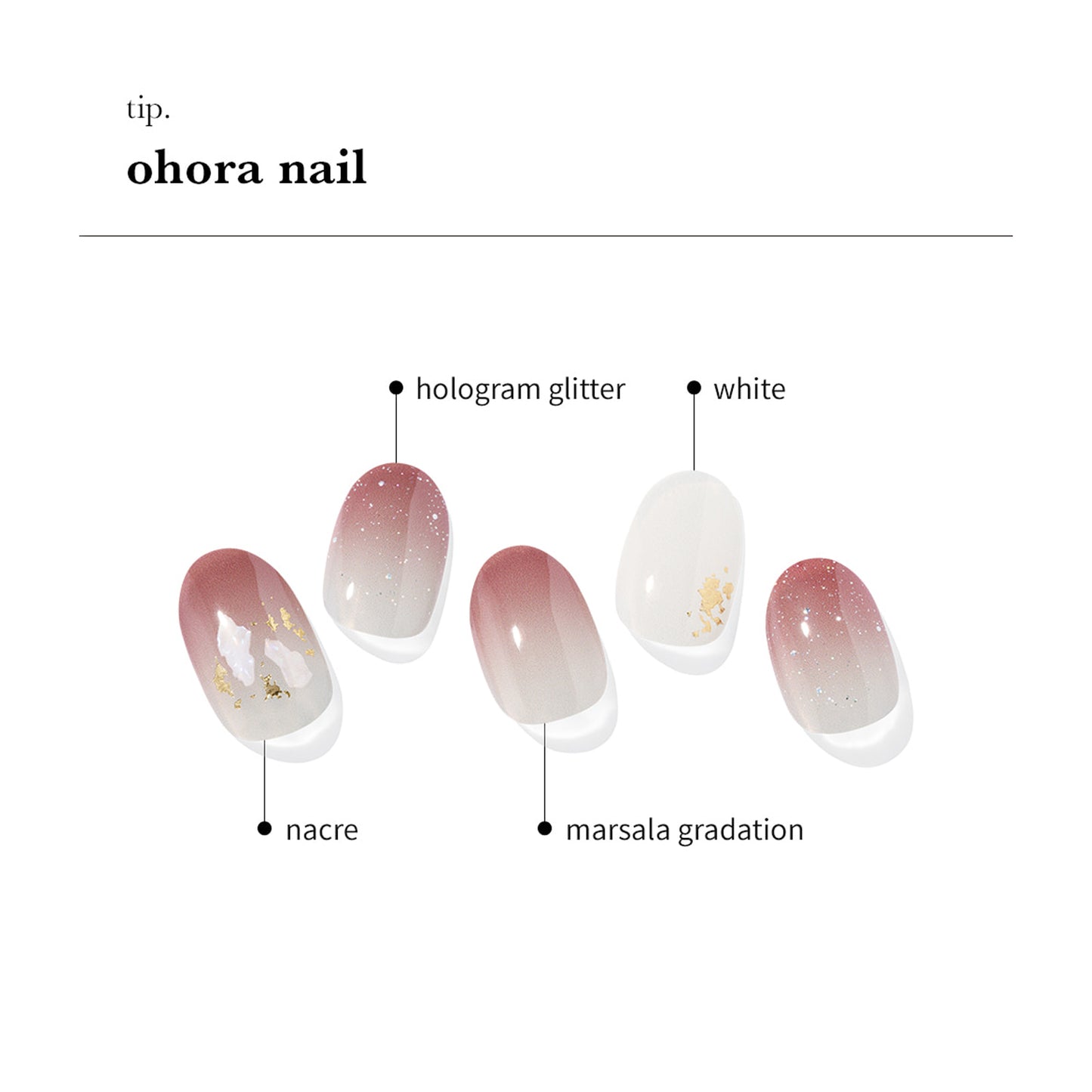 ohora N Marsala Mood Nail