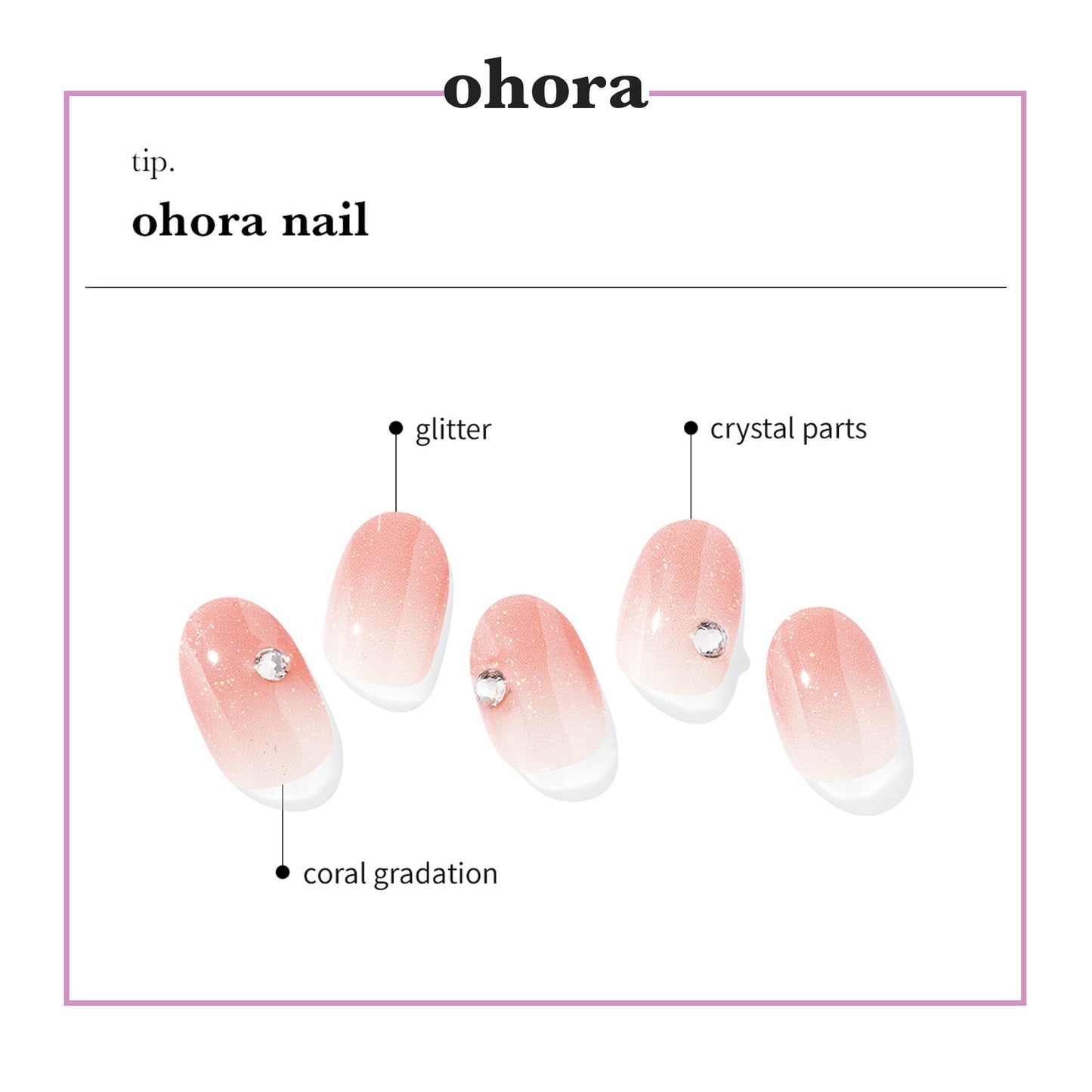 Ohora (N Coral Sunset Nails)