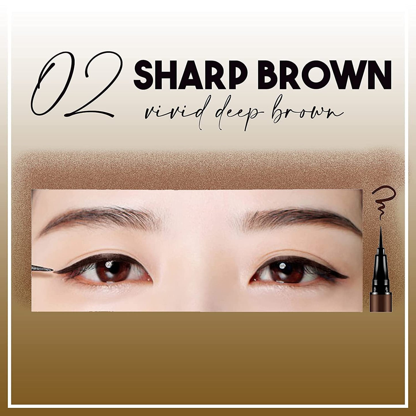 Bbia Last Pen Eyeliner Tattoo Cosmetics, Natural Looking Brows, Waterproof Ink
