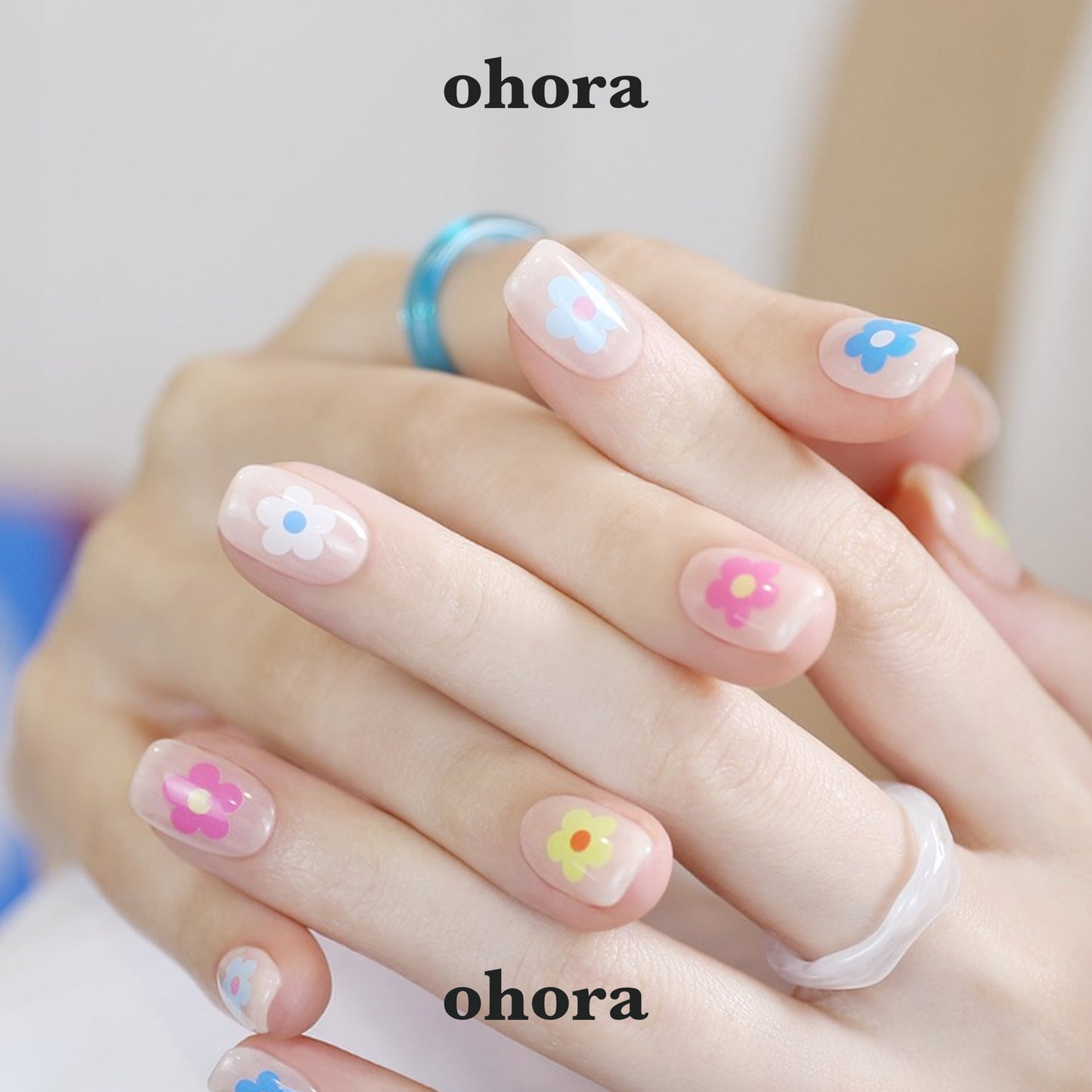 NEW Ohora Summer Bloom Nail (Round Square)