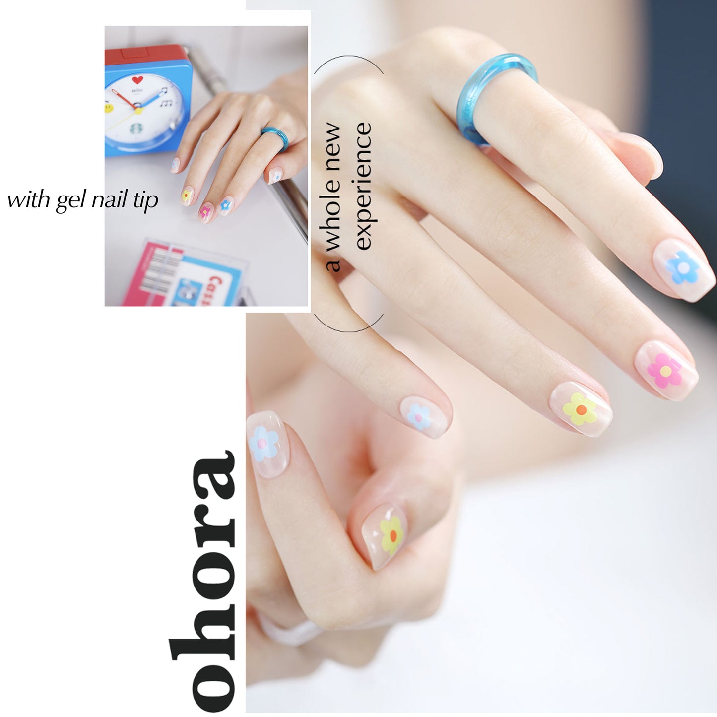 NEW Ohora Summer Bloom Nail (Round Square)