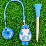Jinro Toad Golf Tee Holder Plastic Long Tee Set Tee Holder Golf Accessories Blue Pink