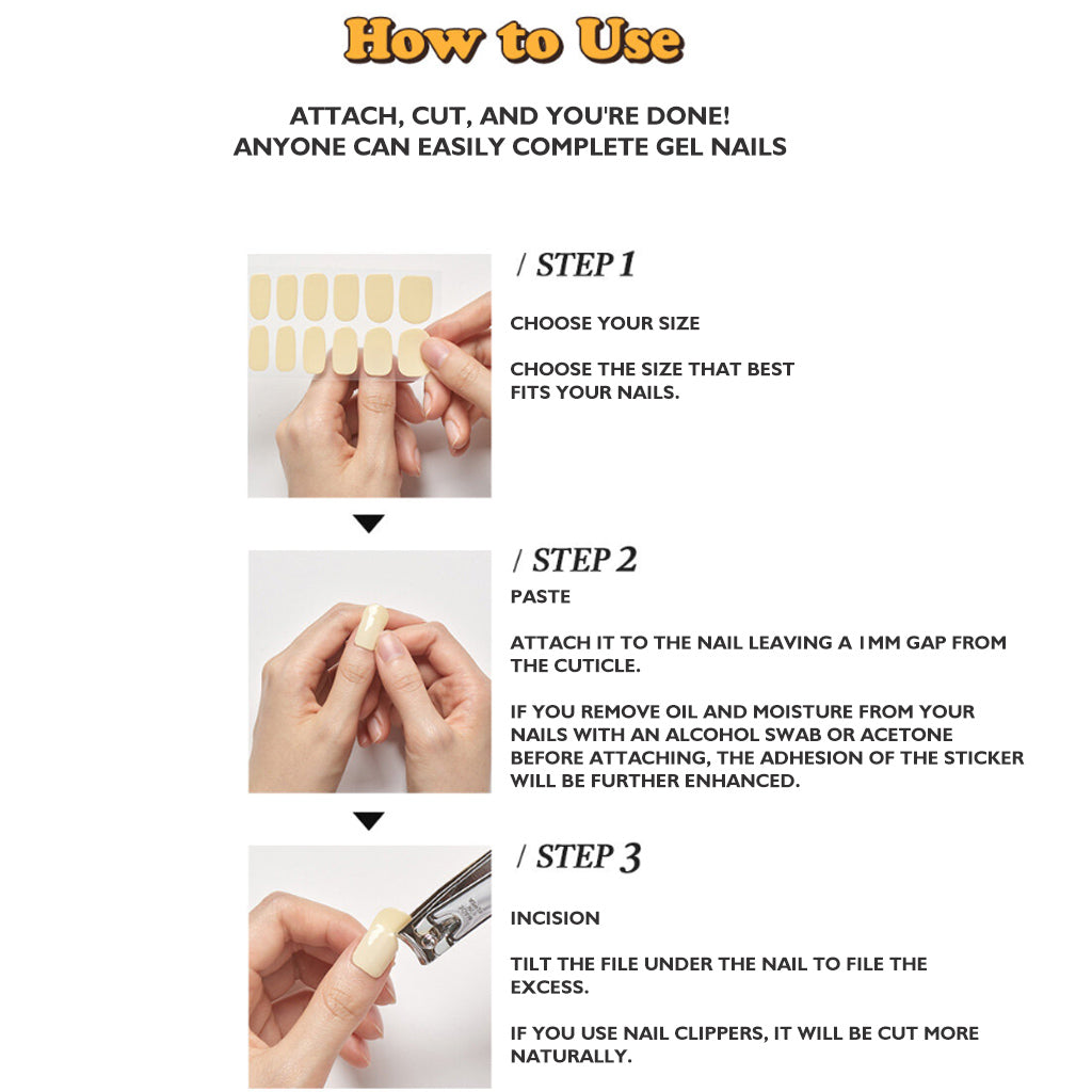 Wakemake (Strawberry Cream Cheese) March Real Gel Nail [Non-bake Easy Fit]