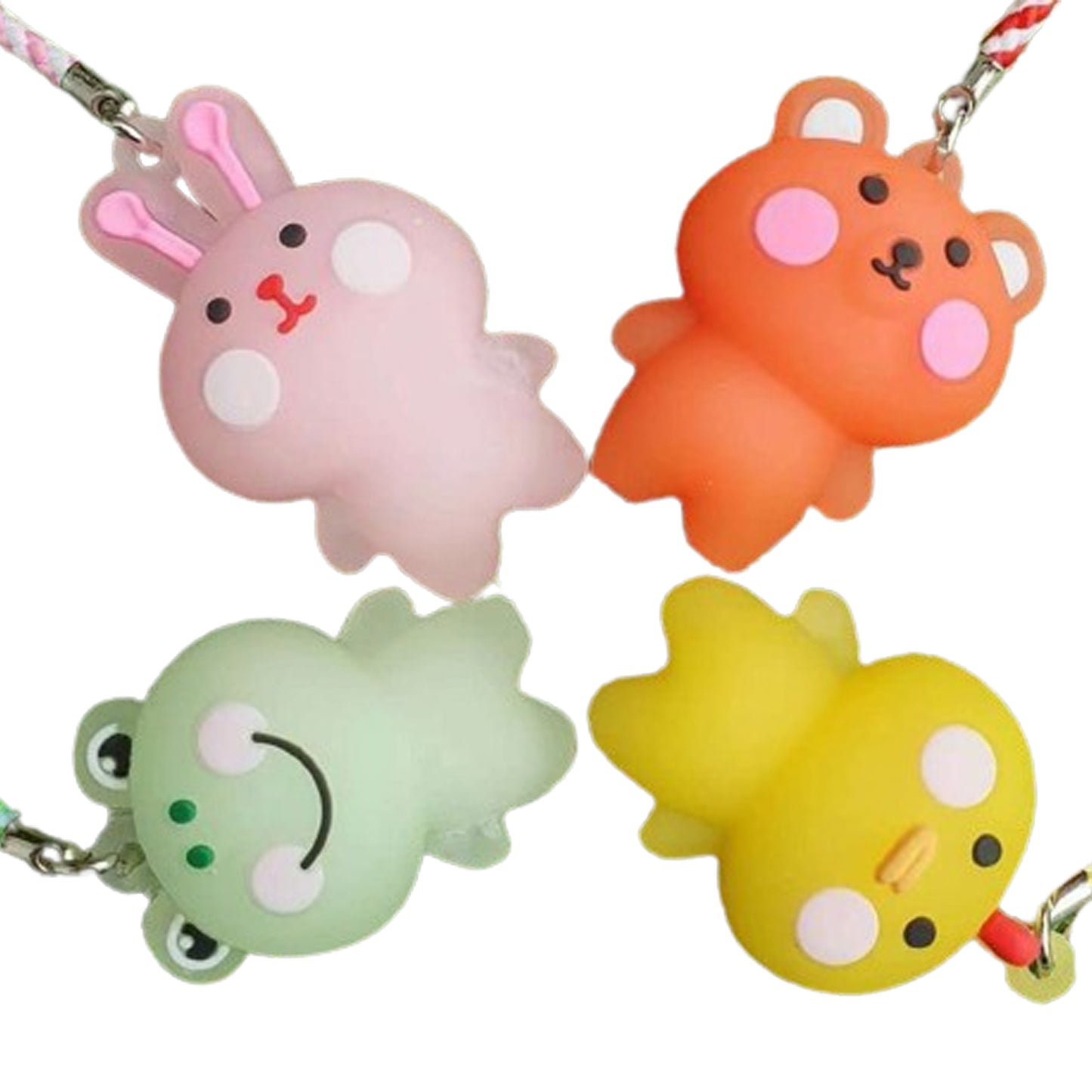 Happy Animal Golf Tee Hangers, 4 Types Sold in 1 Set Golf Accessories