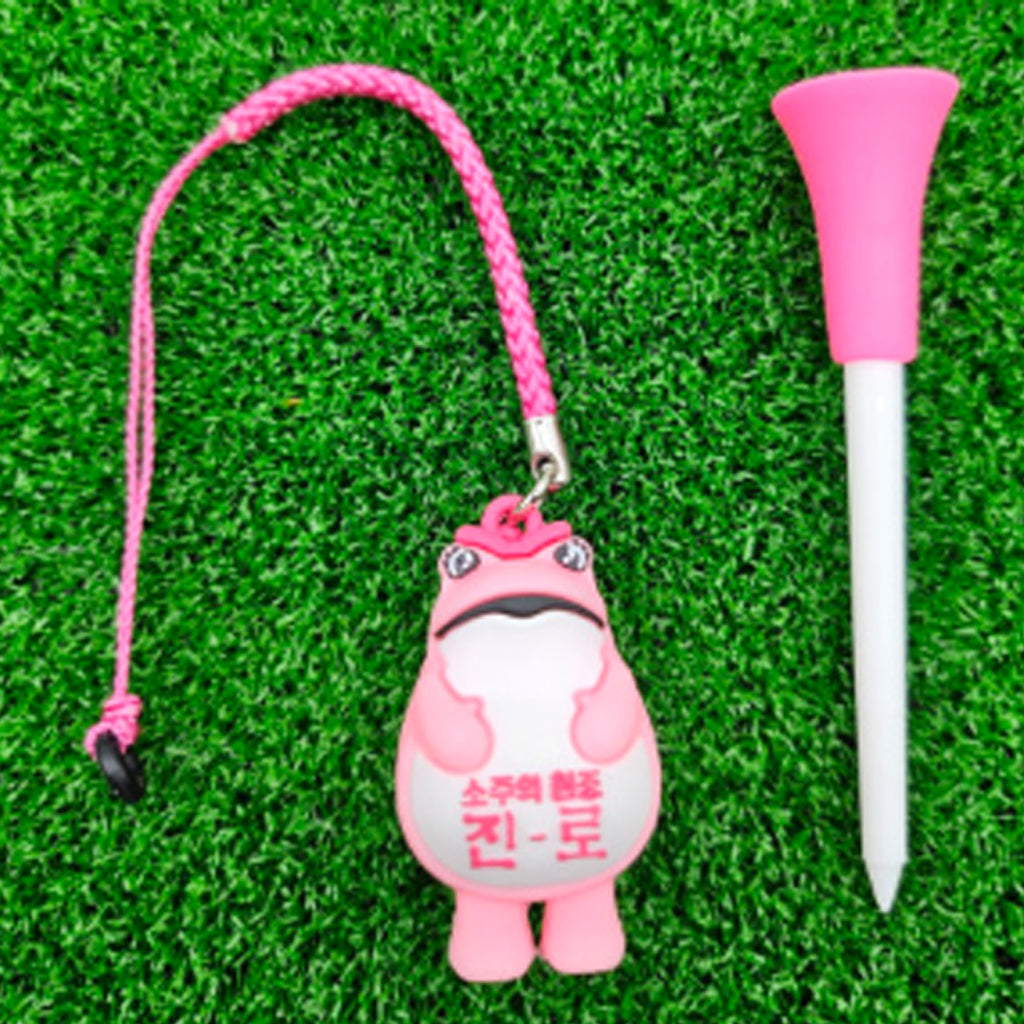 Jinro Toad Golf Tee Holder Plastic Long Tee Set Tee Holder Golf Accessories Blue Pink