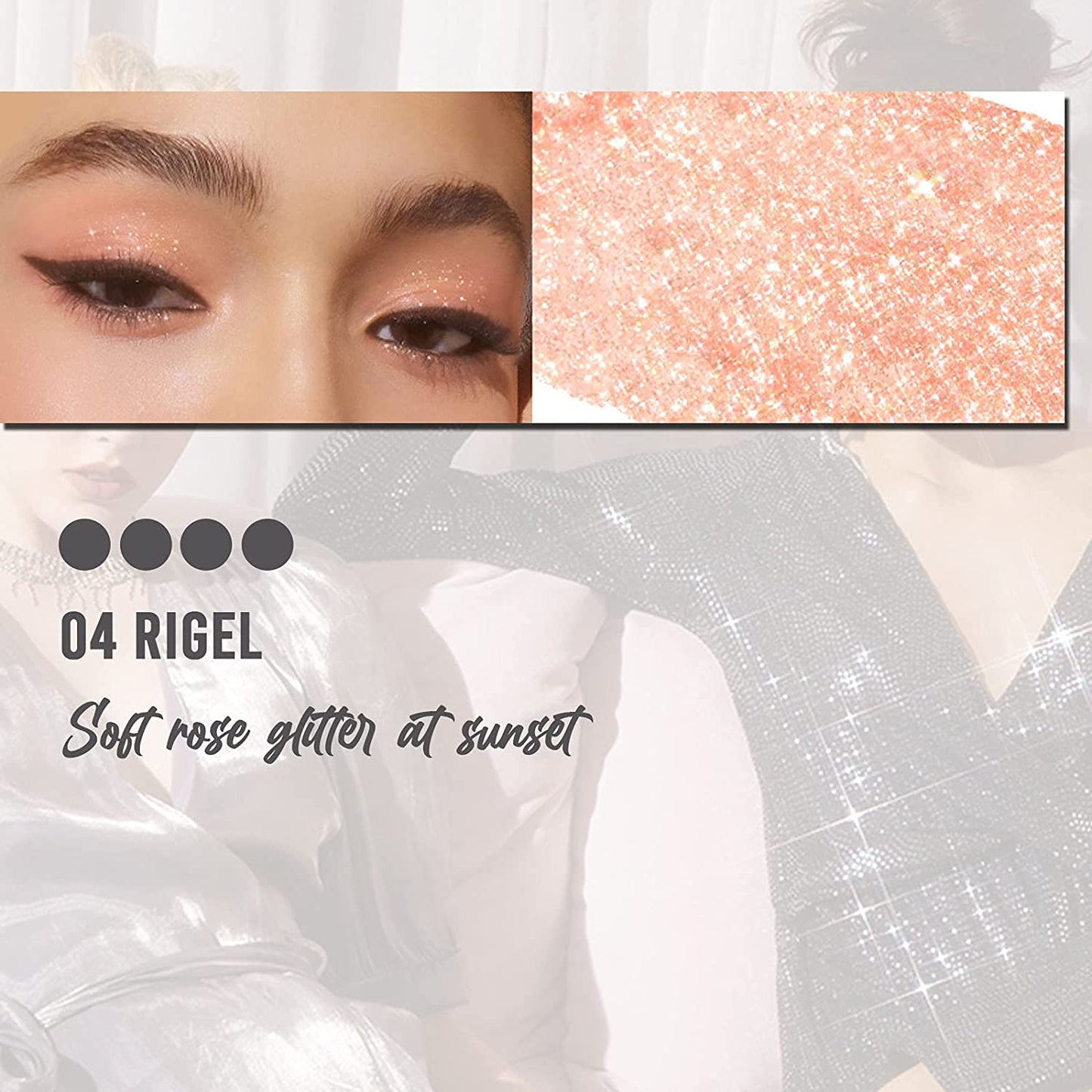 FORENCOS Metal Glitzy Glitter 5 Stunning Shades