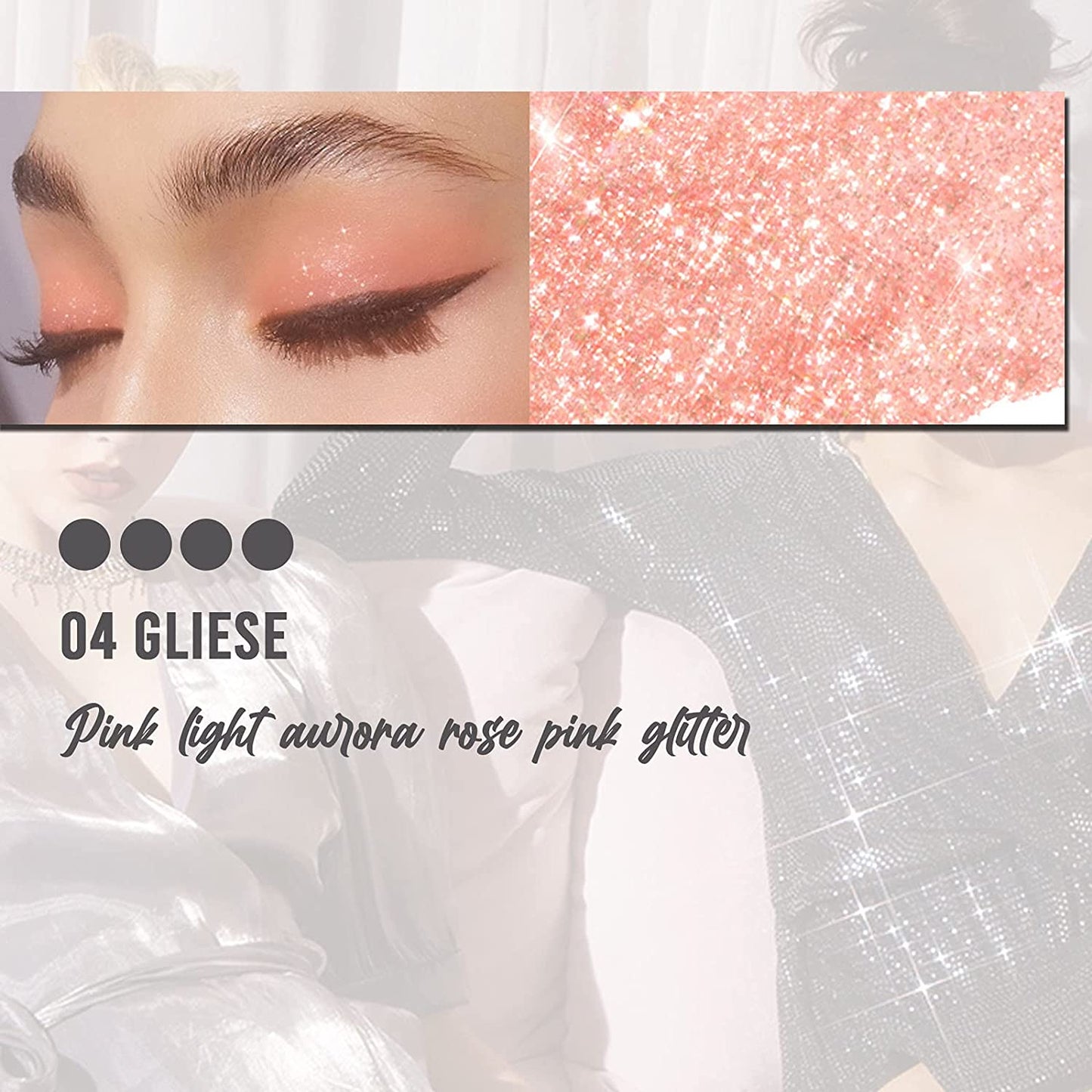 FORENCOS Metal Glitzy Glitter 5 Stunning Shades
