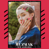 Muzmak ((Regular Square) N Hot Painting Nail) 36pcs Nail Art Pattern Sticker Set Semicure Nail