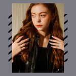Muzmak (N Pale Marble (Regular Square) Nail) 36pcs Nail Art Pattern Sticker Set Semicure Nail