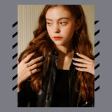 Muzmak (N Pale Marble (Regular Square) Nail) 36pcs Nail Art Pattern Sticker Set Semicure Nail