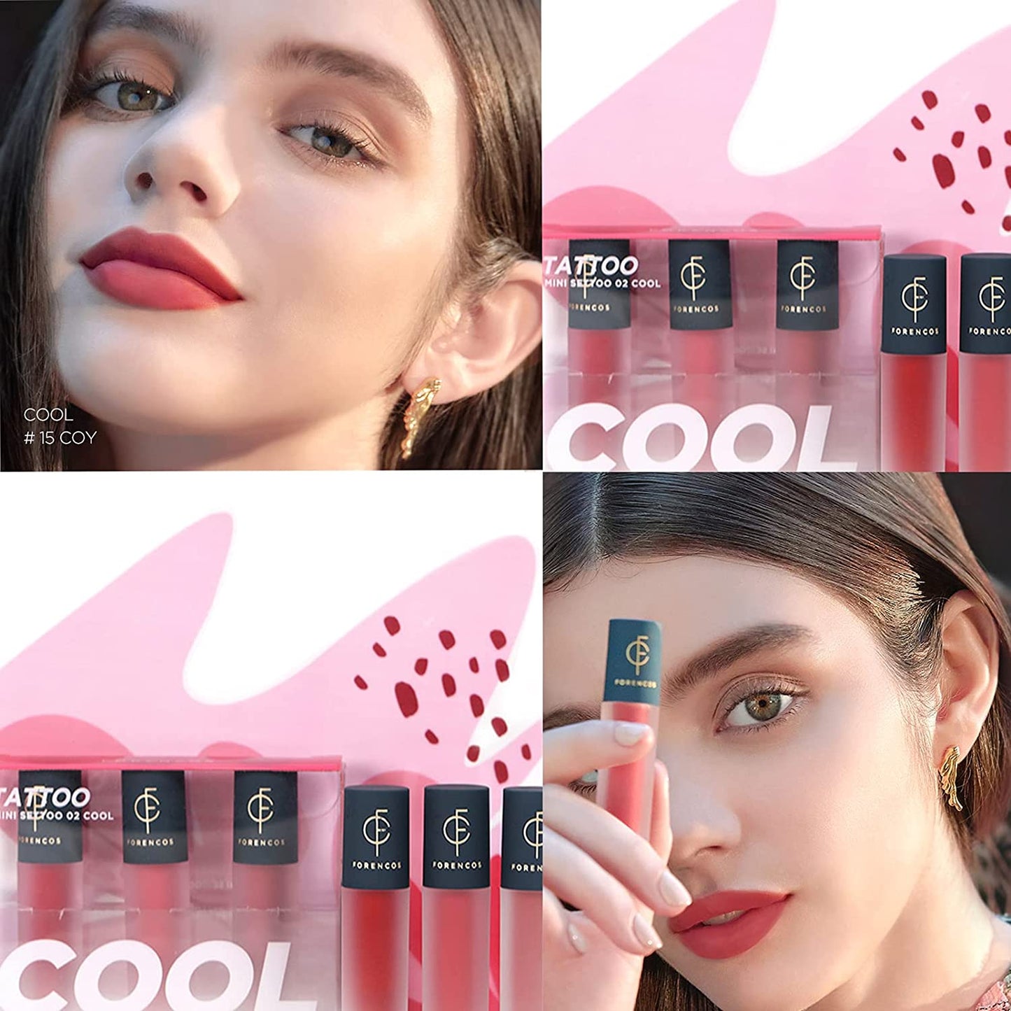 Forencos Mini Set Lip Tint  Tattoo (Cool)