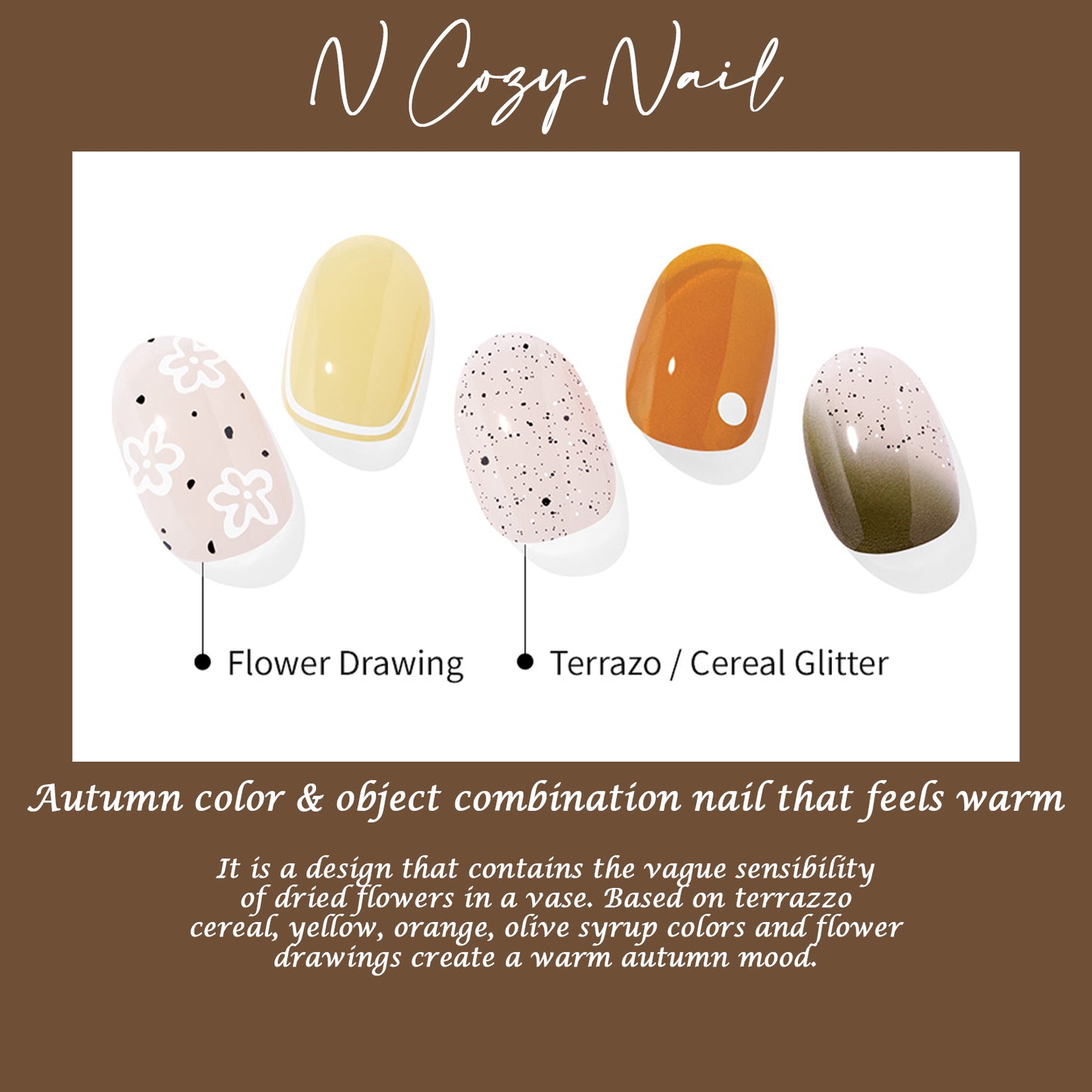 Ohora (N Cozy Nail) 30pcs 16 Basic 14 Point Nail Art Pattern