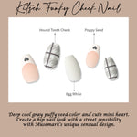 Muzmak ((Coffin) N Kitsch Funky Check Nail) 36pcs Nail Art Pattern Sticker Set Semicure Nail