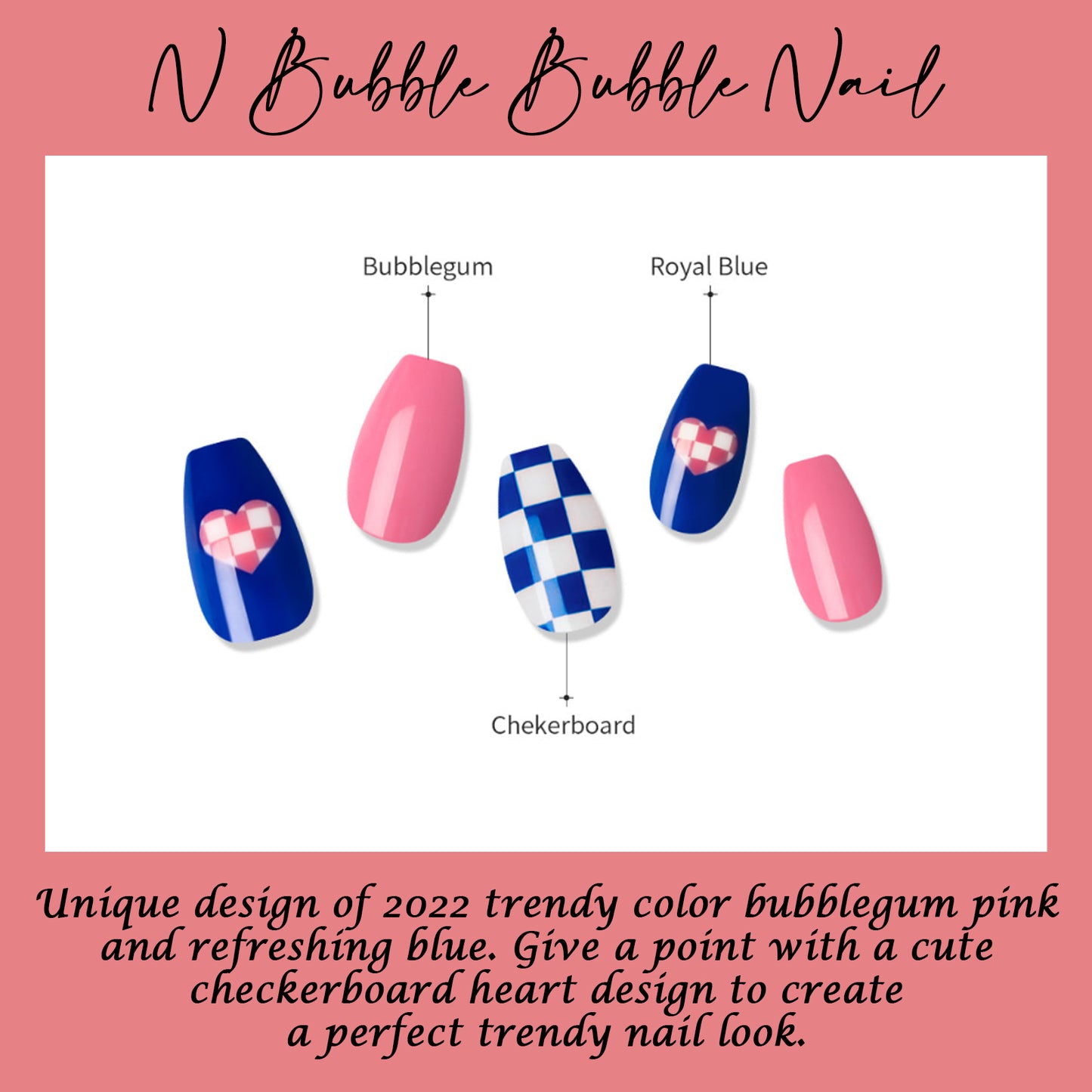 Muzmak (N Bubble Bubble Nail) 36pcs Nail Art Pattern Sticker Set Semicure Nail