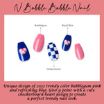 Muzmak (N Bubble Bubble Nail) 36pcs Nail Art Pattern Sticker Set Semicure Nail