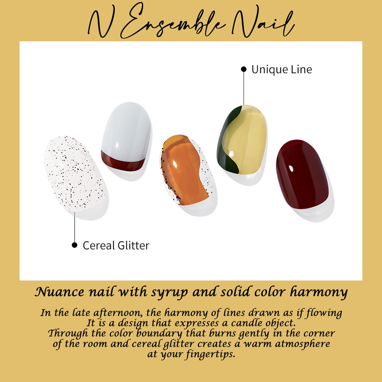 Ohora (N Ensemble Nail) 30pcs 16 Basic 14 Point Nail Art Pattern
