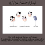 Muzmak (N Cow Point Nail) 36pcs Nail Art Pattern Sticker Set Semicure Nail