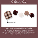 Ohora (P Mocha Pedi) 32pcs 22 Basic 10 Point Nail Art Pattern Sticker Nail Gel Set Pedicure