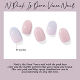Ohora (N Pink Is Dora Vence Nail) 30pcs 16 Basic 14 Point Nail Art Pattern Sticker Set Semicure Nail