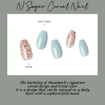 Muzmak (N Sugar Cereal (Coffin) Nail) 36pcs Nail Art Pattern Sticker Set Semicure Nail