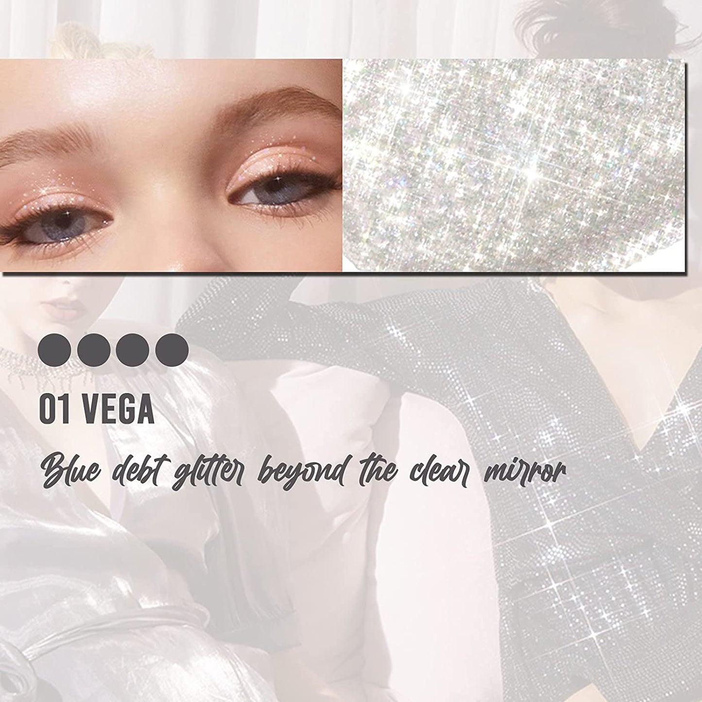FORENCOS Metal Glitzy Glitter 5 Stunning Shades