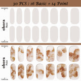 Ohora (N Muted Nail) 30pcs 16 Basic 14 Point Nail