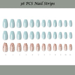 Muzmak (N Sugar Cereal (Coffin) Nail) 36pcs Nail Art Pattern Sticker Set Semicure Nail