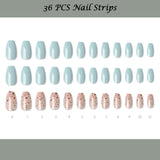 Muzmak (N Sugar Cereal (Coffin) Nail) 36pcs Nail Art Pattern Sticker Set Semicure Nail