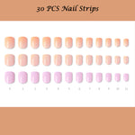 Muzmak ((Short Square) N Sugar Glow Nail) 36pcs Nail Art Pattern Sticker Set Semicure Nail