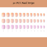 Muzmak ((Short Square) N Sugar Glow Nail) 36pcs Nail Art Pattern Sticker Set Semicure Nail
