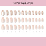 Muzmak ((Coffin) N Aurora Nail) 36pcs Nail Art Pattern Sticker Set Semicure Nail