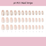 Muzmak ((Coffin) N Aurora Nail) 36pcs Nail Art Pattern Sticker Set Semicure Nail