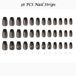 Muzmak ((Coffin) N Stone IceNail) 36pcs Nail Art Pattern Sticker Set Semicure Nail