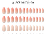 Muzmak (N Ginger Mellow W (Almond) Nail) 36pcs Nail Art Pattern Sticker Set Semicure Nail