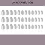Muzmak ((Coffin) N Cool Gray Nail) 36pcs Nail Art Pattern Sticker Set Semicure Nail