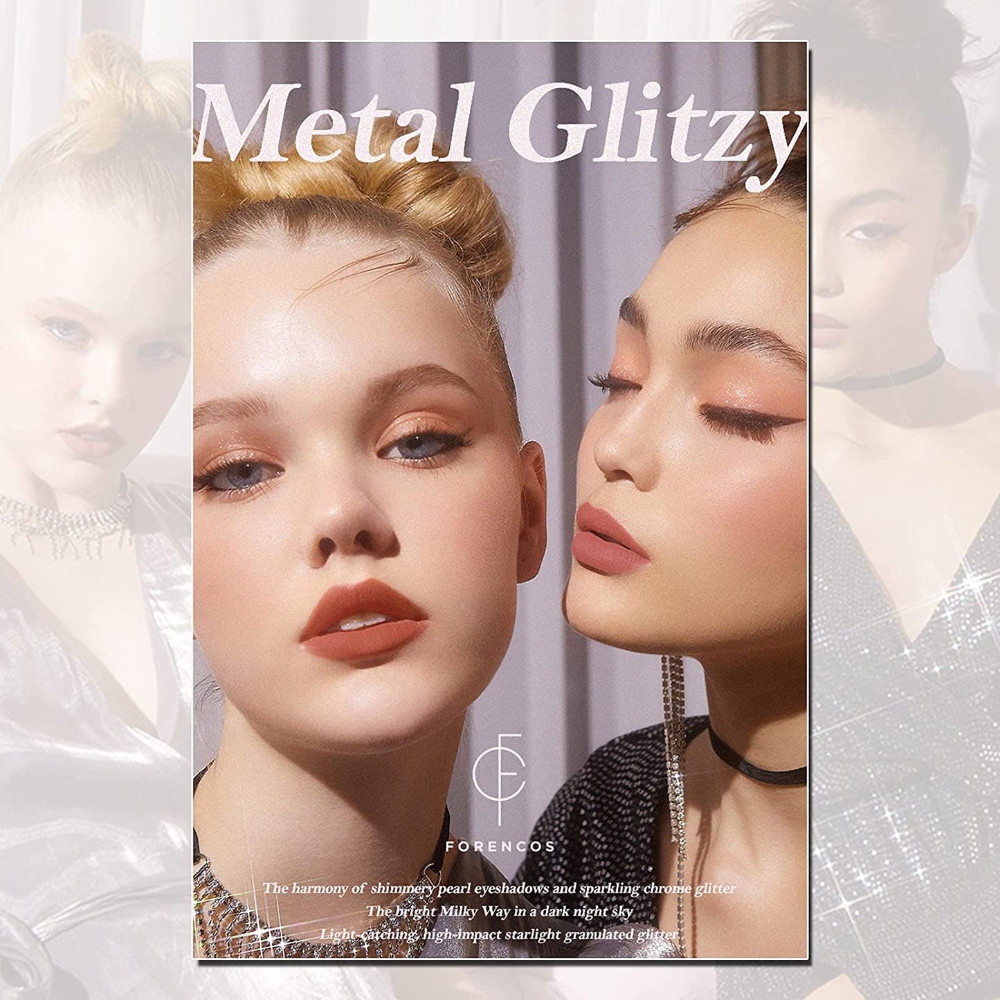 FORENCOS Metal Glitzy Glitter 5 Stunning Shades