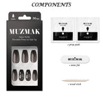 Muzmak ((Coffin) N Stone IceNail) 36pcs Nail Art Pattern Sticker Set Semicure Nail