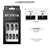 Muzmak ((Coffin) N Stone IceNail) 36pcs Nail Art Pattern Sticker Set Semicure Nail